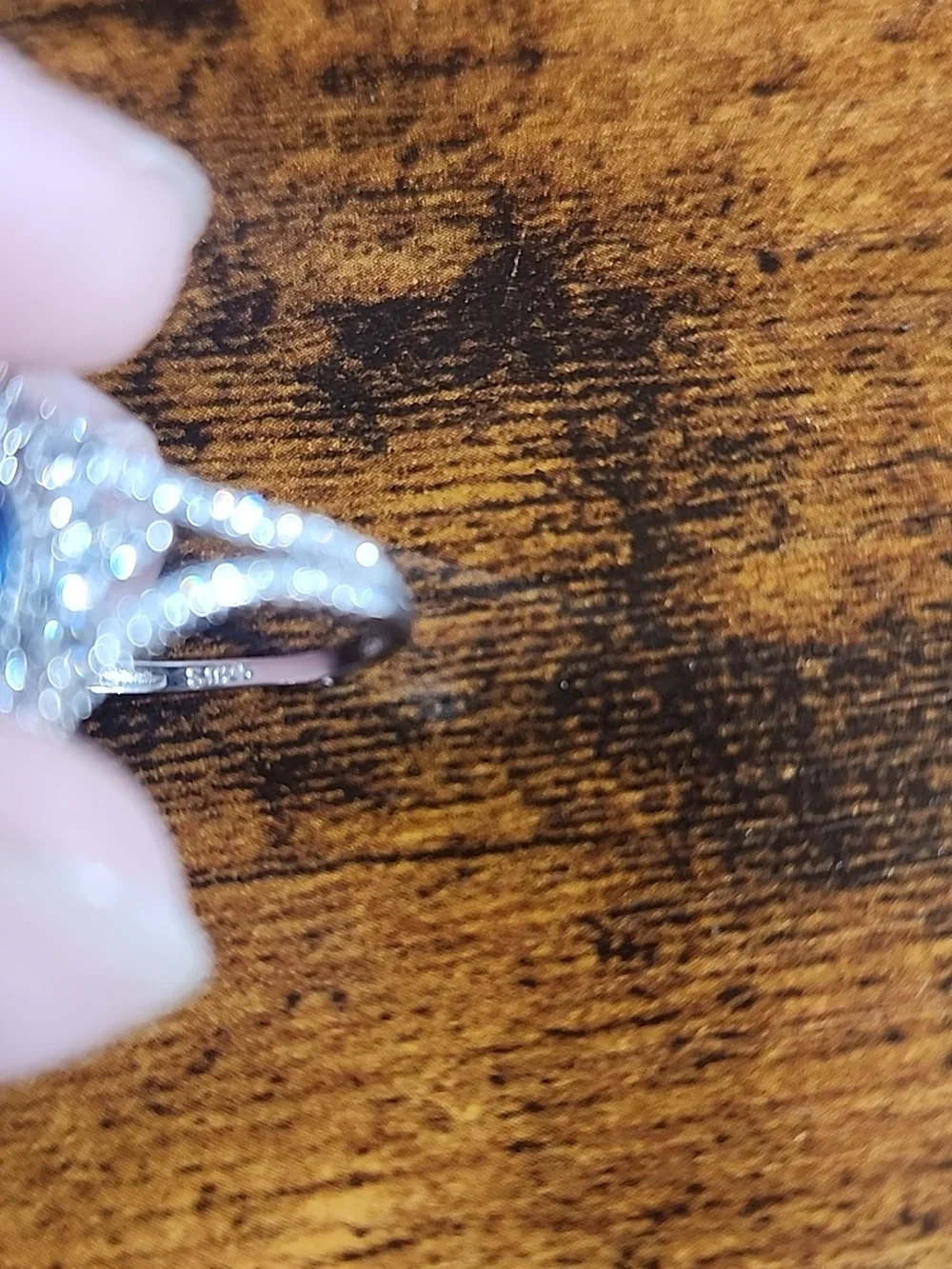 FP Baby Blue S925 Sterling Silvery Ring For Ladies, Gorgeous High-Grade Elegant